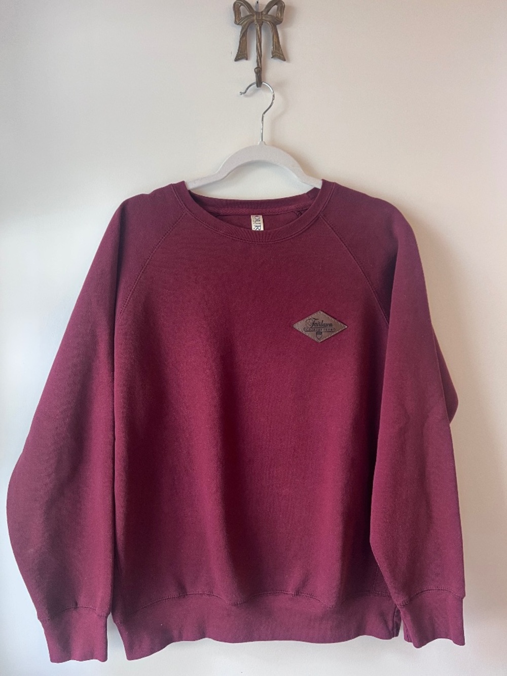 Fairlawn Ohio Country Club Ouray Sportswear Burgundy Crewneck Sweatshirt